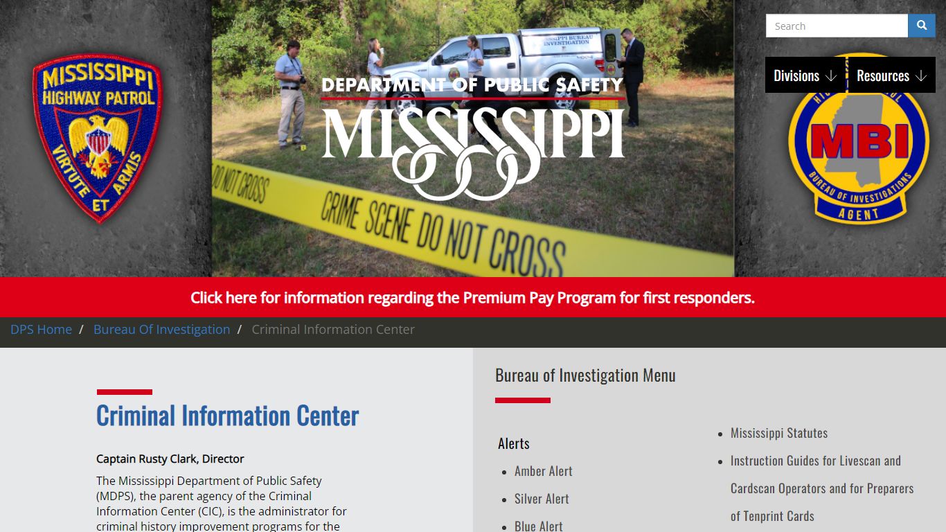 Criminal Information Center | Mississippi Department of ...
